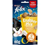 Felix Golosinas para Gatos Knabber Mix, Pack de 8 (8 Paquetes de 60 g)