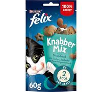 Felix Golosinas para Gatos Knabber Mix, Pack de 8 (8 Paquetes de 60 g)