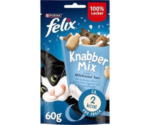 Felix Golosinas para Gatos Knabber Mix, Pack de 8 (8 Paquetes de 60 g)
