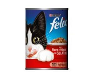 Felix húmedo gato buey e hígado en gelatina 400 gr