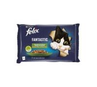 Felix húmedo gato fantastic verduras en gelatina 4x85 gr