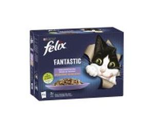 Felix húmedo gato fantastix selección gelatinas 12x85 gr