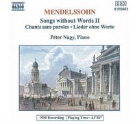 Felix Mendelssohn Mendelssohn: Songs Without Words 2 (CD) (Importación USA)