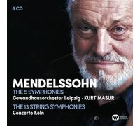 Kurt Masur – Mendelssohn: Sinfonías completas y sinfonías para cuerdas – CD