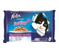 Felix Fantastic Junior en Gelatina para Gatitos 4 x 85 gr