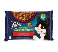 Felix Sensations - Selección del campo en gelatina - Buey y pollo - Cantidad: PACK 4 x 85 g