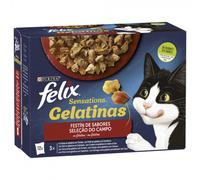 Felix Sensations - Selección del campo en gelatina - Vaca, pollo, pato y cordero - Cantidad: PACK 12 x 85 g