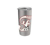 Felix The Cat Americana Script Logo Vaso térmico de acero inoxidable de doble pared