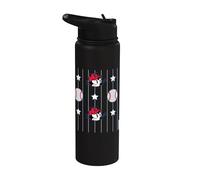 Felix The Cat Baseball Americana All Over Print Stainless Steel Insulated Water Bottle