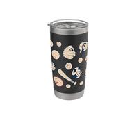Felix The Cat Baseball Icons Americana All Over Print Vaso térmico de acero inoxidable de doble pared