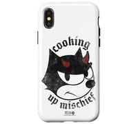 Felix The Cat Devil Horns Cooking Up Mischief Carcasa para iPhone X/XS