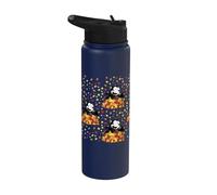 Felix The Cat Fall Fun All Over Print Stainless Steel Insulated Water Bottle