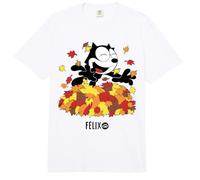Felix The Cat Fall Leaf Pile Fun Comfort Colors Adult Heavyweight T-Shirt
