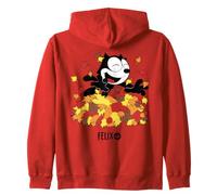 Felix The Cat Fall Leaf Pile Fun Sudadera con Capucha