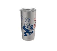Felix The Cat Home Run Baseball Americana Vaso térmico de acero inoxidable de doble pared