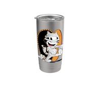 Felix The Cat Mummy Halloween Fun Vaso térmico de acero inoxidable de doble pared