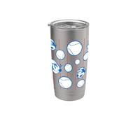 Felix The Cat Pinstripe Baseball All Over Print Vaso térmico de acero inoxidable de doble pared