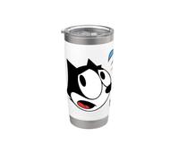 Felix The Cat Scaredy-Cat Halloween Vaso térmico de acero inoxidable de doble pared