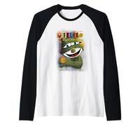 Felix The Cat Spectacular Halloween Comic Book Style Camiseta Manga Raglan