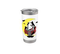 Felix The Cat Vampire Moon Halloween Vaso térmico de acero inoxidable de doble pared
