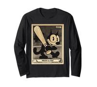 Felix The Cat Vintage Baseball Card Americana Manga Larga