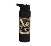 Felix The Cat Vintage Baseball Card Americana Stainless Steel Insulated Water Bottle
