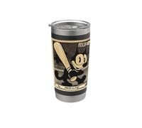 Felix The Cat Vintage Baseball Card Americana Vaso térmico de acero inoxidable de doble pared