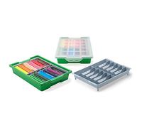 FELIXMANIA Caja de plástico con Tapa y Bandeja clasificadora (Color Surtido)