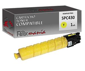 Felixmania Toner Amarillo Compatible para Ricoh SPC430 Y / 827075 821095 TO678