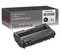 Felixmania Toner Negro Compatible para Ricoh SP3500 / 406990 TO674