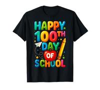 Feliz 100 Día de Escuela 100 Días de Escuela Maestro Estudiante Camiseta