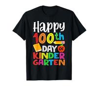 Feliz 100 Día de Kindergarten Cute 100 Days School Kids Camiseta