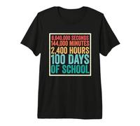 Feliz 100 Días De Escuela Profesor Estudiante 100 Días Más Inteligente Camiseta Premium