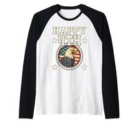FELIZ 4º Día de la Independencia orgulloso de nuestro país Camiseta Manga Raglan