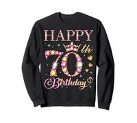 Feliz 70 cumpleaños 70 años Hombres Mujeres Fiesta de cumpleaños Sudadera