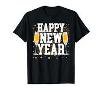 Feliz Año Nuevo 2026 Coqueta Bow Champagne Nochevieja Camiseta