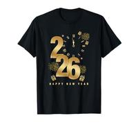 Feliz año Nuevo 2026 Deja Que la Cuenta Regresiva comience Obras de Arte Vibrantes Camiseta