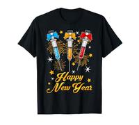 Feliz Año Nuevo Enfermera Coquette Bow Fiesta de Nochevieja 2026 Camiseta