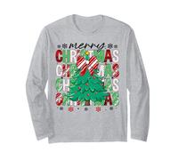 Feliz árbol de Navidad Navidad Temporada Amante Manga Larga