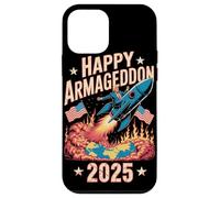Feliz Armagedón 2025 4 de julio EE.UU. Conciencia contra la guerra Trump Carcasa para iPhone 12 mini