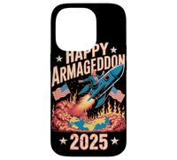 Feliz Armagedón 2025 4 de julio EE.UU. Conciencia contra la guerra Trump Carcasa para iPhone 14 Pro