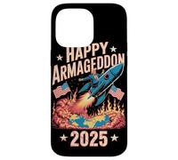 Feliz Armagedón 2025 4 de julio EE.UU. Conciencia contra la guerra Trump Carcasa para iPhone 14 Pro Max