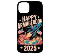 Feliz Armagedón 2025 4 de julio EE.UU. Conciencia contra la guerra Trump Carcasa para iPhone 15 Plus