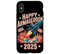 Feliz Armagedón 2025 4 de julio EE.UU. Conciencia contra la guerra Trump Carcasa para iPhone X/XS