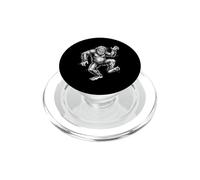 Feliz Bailando Bigfoot Sasquatch Cryptid Sketch Art PopSockets PopGrip para MagSafe