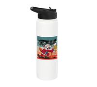 FELIZ BORRACHO SOY NAVIDAD Papá Noel divertido Navidad fea Stainless Steel Insulated Water Bottle