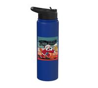 FELIZ BORRACHO SOY NAVIDAD Papá Noel divertido Navidad fea Stainless Steel Insulated Water Bottle