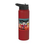 FELIZ BORRACHO SOY NAVIDAD Papá Noel divertido Navidad fea Stainless Steel Insulated Water Bottle