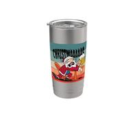 FELIZ BORRACHO SOY NAVIDAD Papá Noel divertido Navidad fea Vaso térmico de acero inoxidable de doble pared