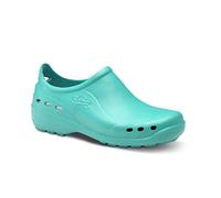 FELIZ CAMINAR - Zapato Sanitario Flotantes Shoes Verde, 35 | Zueco Cerrado Unisex Antideslizantes y Cómodos para Hombre y Mujer | para Trabajo en Industria, Sanidad, Hostelería, Clínicas